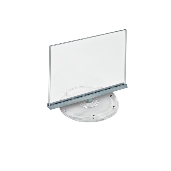 Two-Sided Revolving Acrylic Sign Holder, 11inW x 8.5inH, 2PK